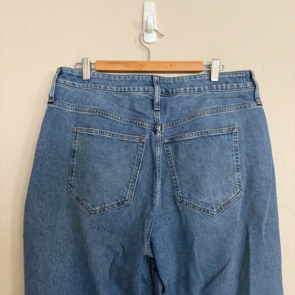J Crew '96 Curvy Wide Leg Denim Trouser Jeans Medium Wash Women's Size 32 / 14 - Picture 7 of 7